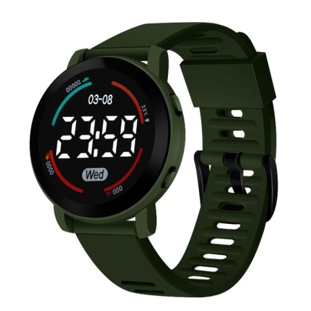 Men's washing watches, silicone strap, khaki
