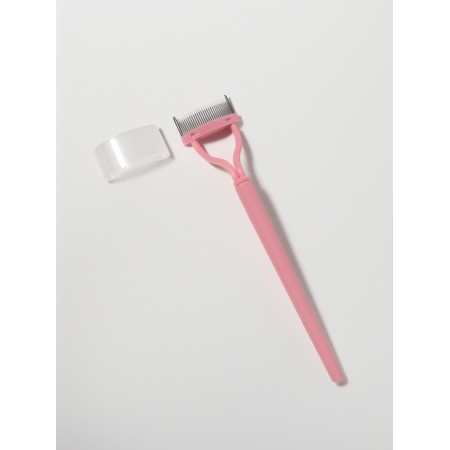 Comb - a sharing for eyelashes, 14 × 3 cm, pink color-1