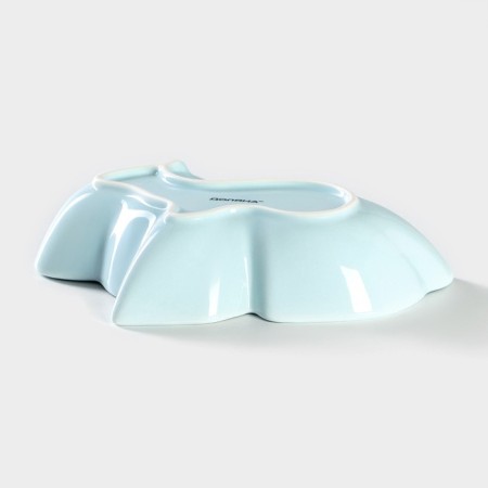 Ceramic Deep Dolyana Ceramic Serving Milash. Bunny ", 300 ml, 17.5 × 12.6 × 4 cm, blue color-3