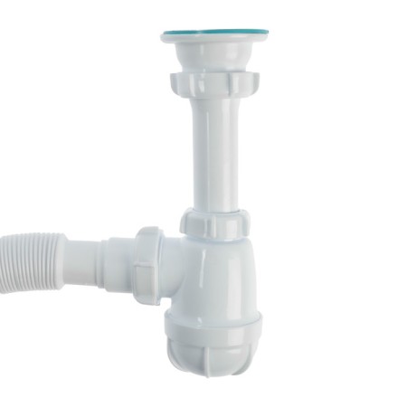 Siphon for the Aquant shell, 1 1/2 "x 40 mm, with metal. Grid d = 70 mm, with corrugation 40x40/50 mm-2