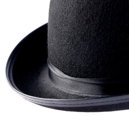 Carnival hat "pot" felt, black color, girth 57-58 cm-3