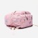 Young backpack from textiles on lightning, 3 pockets, pink color