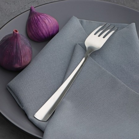 Fork table share Gleen, h = 21 cm, thickness 1.2 mm, silver color-1