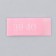 Textile strip "38-40", 5 x 1.1 cm, pink color