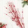 Decor "Brill" branch with balls, 72 cm, mix
