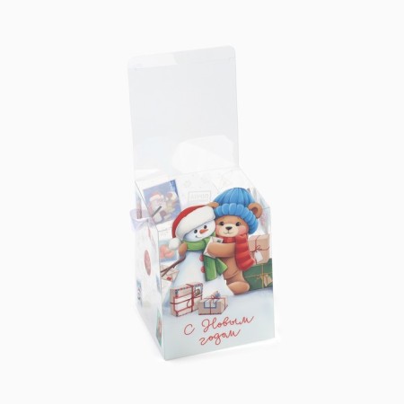 Gift New Year's Folding PVC, New Year's Post, 12 x 15 x 12 cm, New Year-3