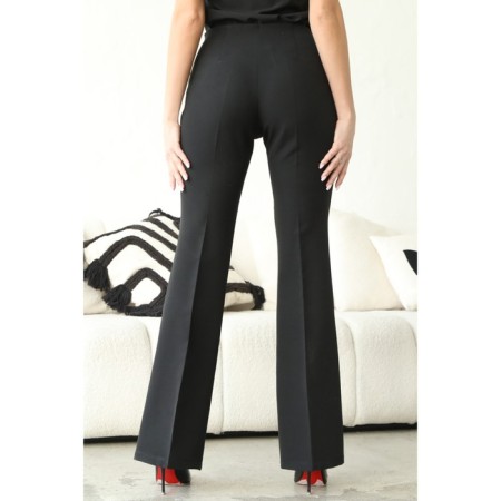 Female trousers, size 48, black color-4