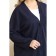 Women's costume: cardigan, trousers, size 50, black color
