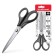 Scissors Erichkrause Megapolis, 18 cm, with an improved 4D swoops, do not rust, pens with rubber inserts, gray-black