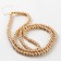 Glass beads, set 140 pcs., Size 1 pc. - 6 mm, gold color
