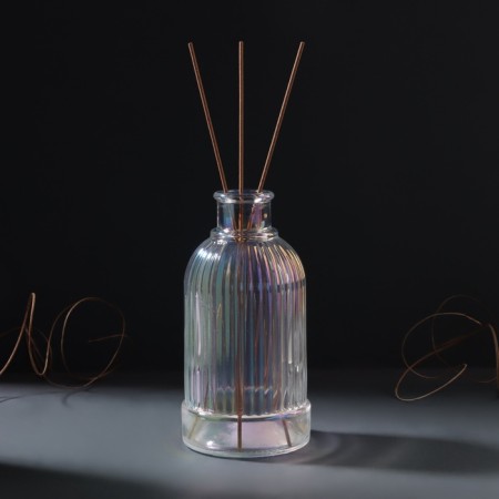 Diffusor for Essential oils "Vertical" 200 ml transparent mother -of -pearl 6.2x6.2x12.5 cm-3