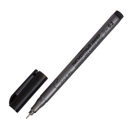 Capillary pen for drawing ZHK "Sonnet" Liner 0.2 mm, black, 2341645