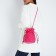 Puff bag, fuchsia color