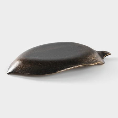 Divine Fruit dish "Vintage leaf", 30 × 28 × 4 cm, bronze color-2