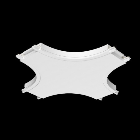 The X-shaped power connector for the Technical tra084CX-11W, 11x11x0.7 cm, white color.-5