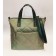 Marta bag green quilted fabric