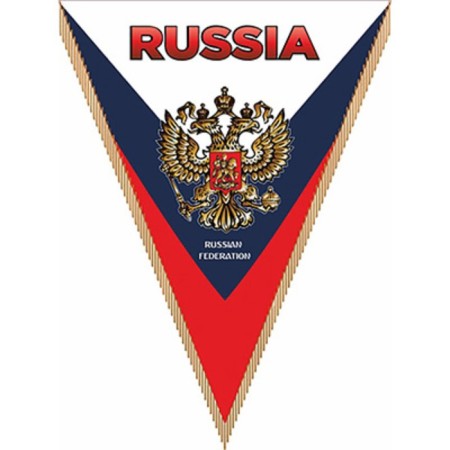 The pennant triangular, Skyway, Russia, von Tricolor, 260x200mm, color