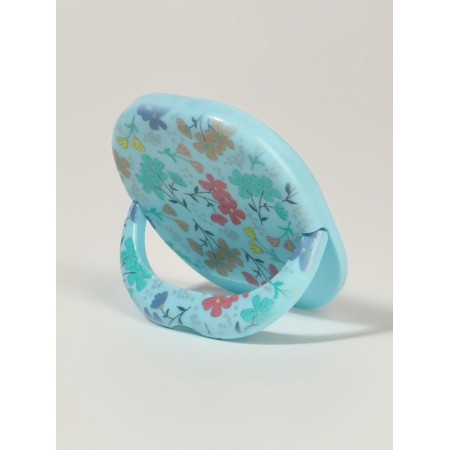 Pocket mirror “pattern”, with a stand, 8 × 8 cm, blue color-2