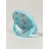 Pocket mirror “pattern”, with a stand, 8 × 8 cm, blue color