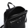 Women's backpack made of artificial leather with lightning, 3 pockets, black color
