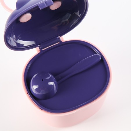 Container for storage of baby food, 230 ml., Pink color-3