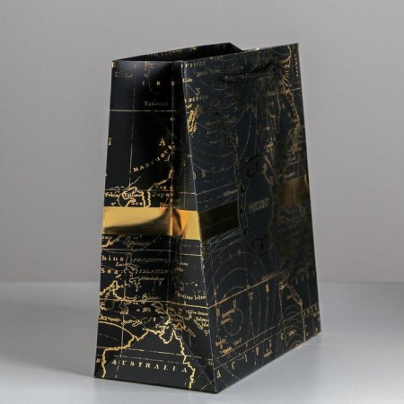Gift laminated vertical, packaging, Gold Present, Ml 23 x 27 x 11.5 cm-1