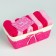 A set of terry decorative napkins Ethel Beautiful, 30 × 30 cm - 8 pcs, fuchsia, 100% cotton