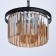 Goslar chandelier, 3x60W E14, black color, gold