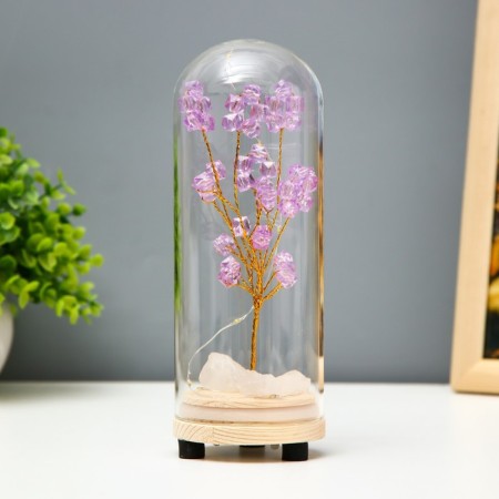 Network Sobe "Purple composition" LED from batteries 3xlr44 7x7x19 cm Risalux-3