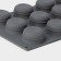 Form for baking and mousse desserts Konfinetta "Web", silicone, 29.5 × 17.5 × 2.5 cm, 12 cells (4.2 × 2.5 cm), color gray color