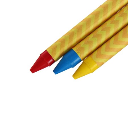 Pencils wax 12 colors, in a cardboard box-5