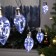 Garland “thread” 3 m with nozzles “drop bulbs”, IP20, transparent thread, 80 LED, white glow, 8 modes, 220 V