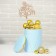 New Year's Wooden Topper for the Cake "Happy New Year", 120x116