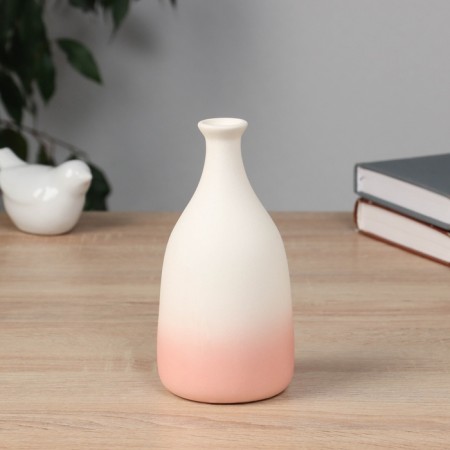 VAZ Coramics Table "Heidi" Botyl, 15.5x7.5 cm, white-pink