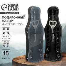 A set of tools in the bottle 