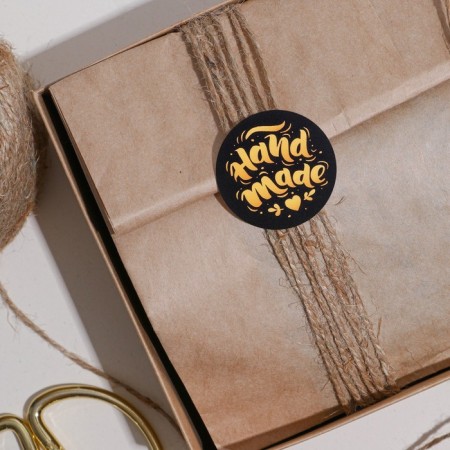 A set of business stickers Hand Made, 50 pcs, 4 × 4 cm-1