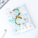 Diary in the thin cover “From March 8, white roses, A5, 80 liters