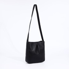 Bag Cross-Bodi with a zipper, black color