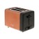 Toster Bosch Tat4P429, 970 W, 6 frying modes, 2 toasts, brown-black
