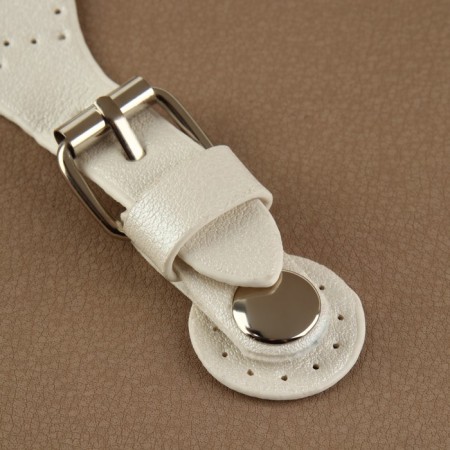 Bag button fastener 8 × 3 cm, white color-3