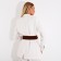 Women's belt, width 10 cm, elastic band, metal buckle, brown color