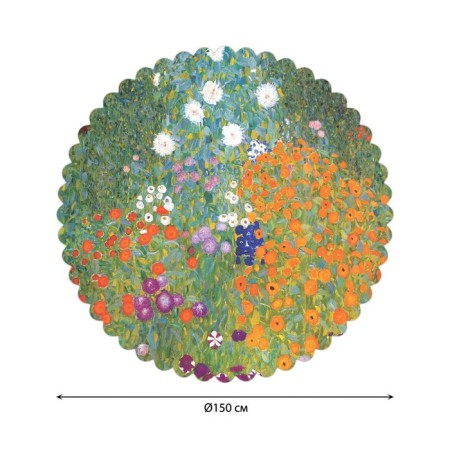 The tablecloth "Blooming Garden", Round, Saten, D = 150 cm-1