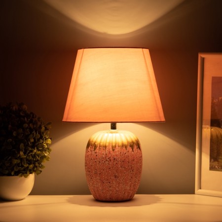 Table lamp "Success" 1he14 40W pink 22x22x33cm-3