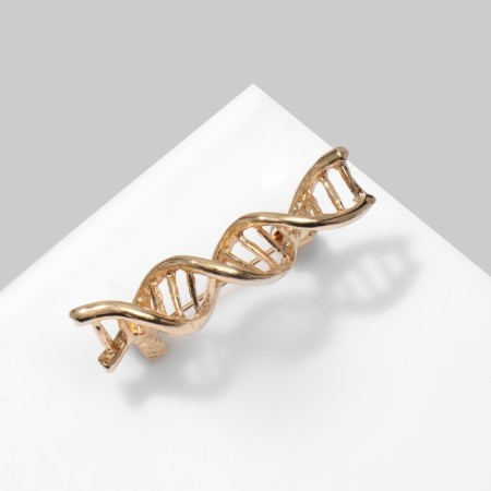 Brooch "Molecule" DNA, color gold