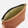 Cosmetic bag with a lining, brown color