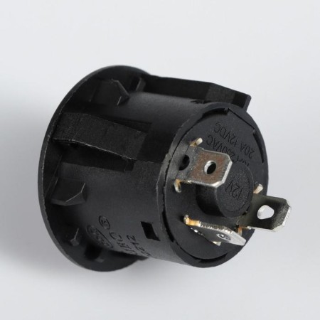 Button circuit breaker with backlight, with fixation, red-1