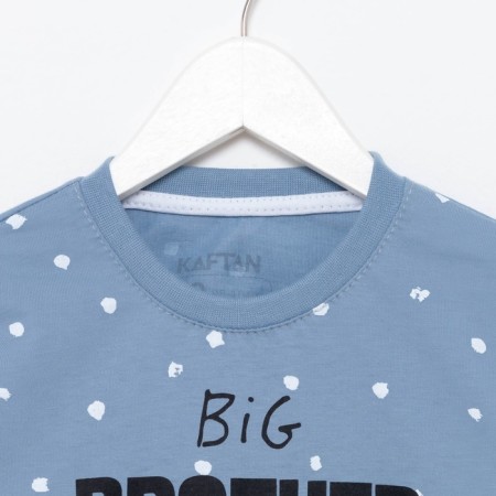 Children's pajamas for the boy KAFTAN Brother, R.30 (98-104), gray-blue-10