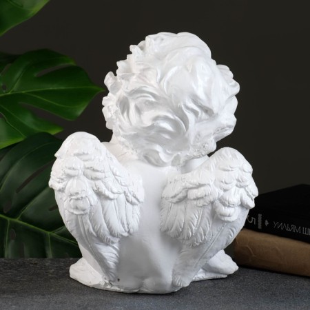 Figure "Angel sends an air kiss" White, 23x28x21cm-2