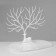 Stand for jewelry "Deer", 25 × 15 × 22 cm, rectangular base, white color