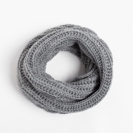 Female snood, gray color, size 120x32